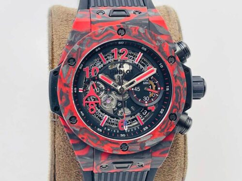 Hublot BIG BANG 411.QV.1123.NR.OVK21 HB Factory Carbon Fiber Red Case Replica Watch