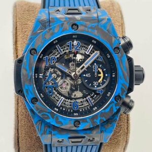 Hublot BIG BANG HB Factory Carbon Fiber Blue Case Replica Watch