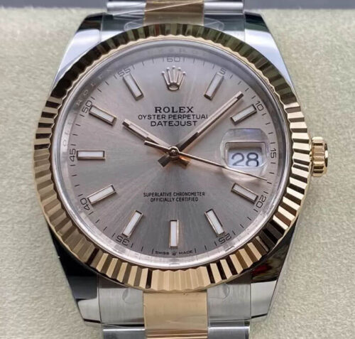 Rolex Datejust 41MM M126331-0009 Clean Factory Rose Gold Replica Watch