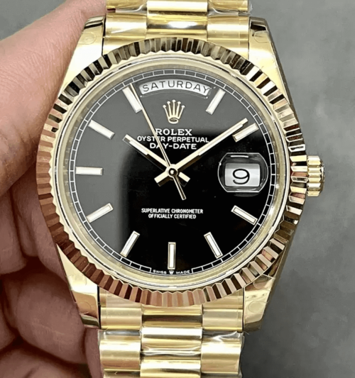 Rolex Day Date M228238-0067 GM Factory Black Dial Replica Watch