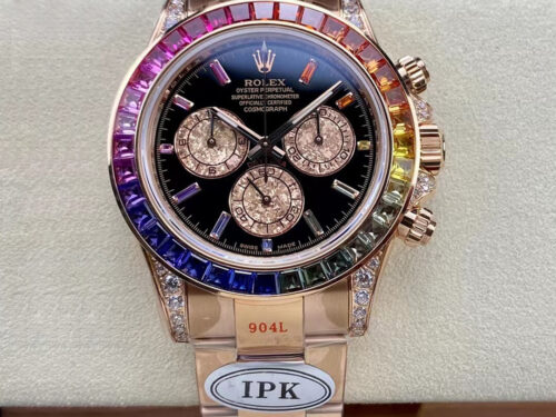 Rolex Daytona 116595 RBOW IPK Factory Rose Gold Replica Watch