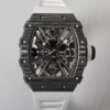 Richard Mille RM12-01 Tourbillon RM Factory Carbon Fiber White Strap Replica Watch