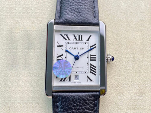 Cartier Tank WSTA0029 AF Factory White Dial Replica Watch