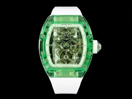 Richard Mille RM 56-01 Tourbillon RM Factory Green Transparent Case Replica Watch