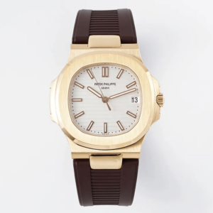 Patek Philippe Nautilus 5711 PPF Factory Brown Rubber Strap Replica Watch