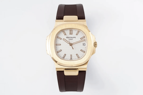 Patek Philippe Nautilus 5711 PPF Factory Brown Rubber Strap Replica Watch