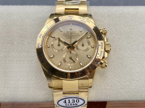 Rolex Cosmograph Daytona M116508-0003 Clean Factory Yellow Gold Replica Watch