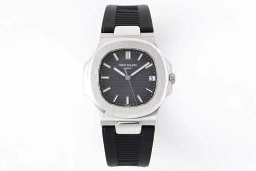 Patek Philippe Nautilus 5711 PPF Factory Black Rubber Strap Replica Watch