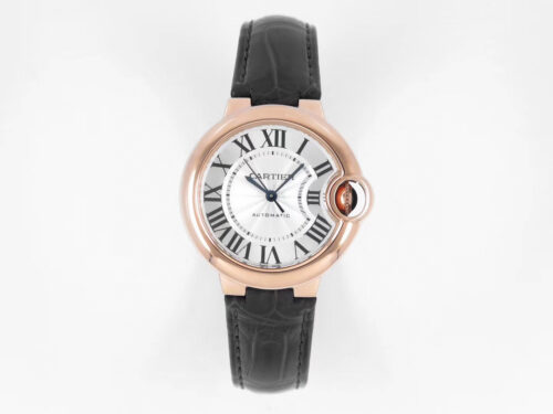 Ballon Bleu De Cartier 33MM W6920069 AF Factory Rose Gold Replica Watch