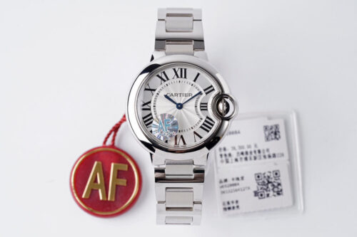Ballon Bleu De Cartier Quartz 33MM W6920084 AF Factory Stainless Steel Replica Watch