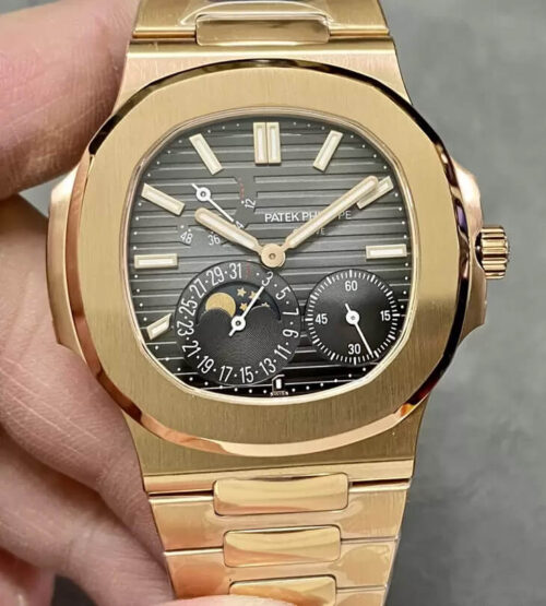 Patek Philippe Nautilus 5712/1R-001 PPF Factory V2 Rose Gold Replica Watch
