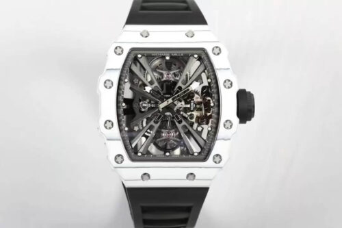 Richard Mille RM12-01 Tourbillon RM Factory Black Rubber Strap Replica Watch