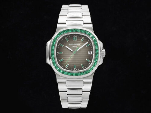Patek Philippe Nautilus 5711 GR Factory Green Diamond Bezel Replica Watch