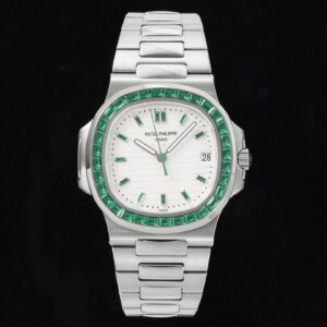 Patek Philippe Nautilus 5711 GR Factory Diamond-Set White Dial Replica Watch