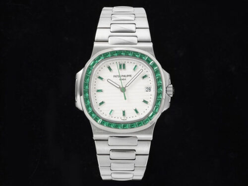 Patek Philippe Nautilus 5711 GR Factory Diamond-Set White Dial Replica Watch