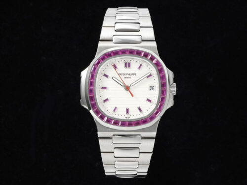 Patek Philippe Nautilus 5711 GR Factory Purple Diamond Dial Replica Watch
