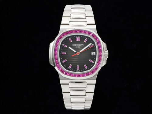 Patek Philippe Nautilus 5711 GR Factory Diamond-set Black Dial Replica Watch