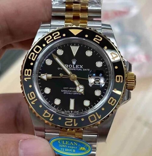 Rolex GMT Master II M126713grnr-0001 Clean Factory Black Dial Replica Watch