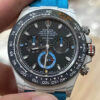 Rolex Daytona Diw Factory NTPT Carbon Fiber Blue Strap Replica Watch
