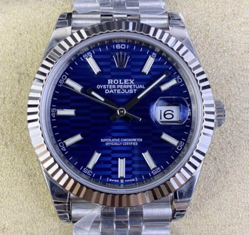 Rolex Datejust M126334-0032 41MM VS Factory Blue Dial Replica Watch