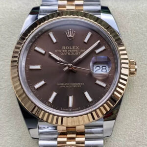 Rolex Datejust 41MM M126331-0002 Clean Factory Rose Gold Replica Watch