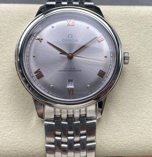 Omega De Ville series 434.10.40.20.06.001 KZ factory gray dial Replica Watch - Best Quality Replica Watches UK Swiss Watch Brands 1:1 Replica Fake Watch