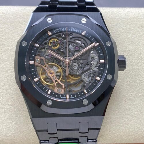Audemars Piguet Royal Oak 15416CE.OO.1225CE.01 THB Factory Black Strap Replica Watch - Best Quality Replica Watches UK Swiss Watch Brands 1:1 Replica Fake Watch