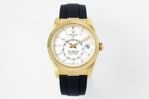 Rolex SKY-DWELLER m336238-0003 ZF Factory V2 18K yellow gold case Replica Watch - Best Quality Replica Watches UK Swiss Watch Brands 1:1 Replica Fake Watch