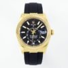 Rolex SKY-DWELLER m336238-0002 ZF Factory V2 18K yellow gold Crown Replica Watch - Best Quality Replica Watches UK Swiss Watch Brands 1:1 Replica Fake Watch