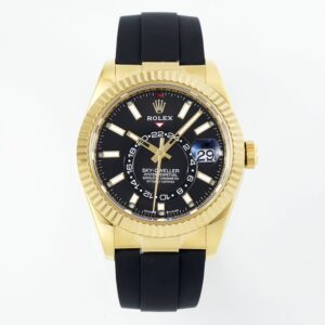 Rolex SKY-DWELLER m336238-0002 ZF Factory V2 18K yellow gold Crown Replica Watch - Best Quality Replica Watches UK Swiss Watch Brands 1:1 Replica Fake Watch