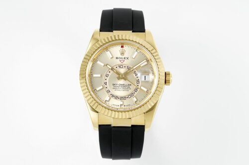 Rolex SKY-DWELLER m326238-0007 ZF Factory V2 Gold dial Replica Watch - Best Quality Replica Watches UK Swiss Watch Brands 1:1 Replica Fake Watch