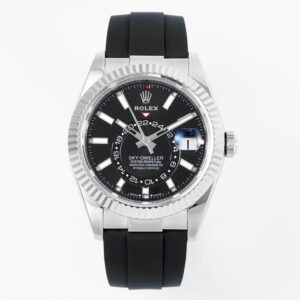 Rolex SKY-DWELLER m336239-0002 ZF Factory V2 18K White Gold Case Replica Watch - Best Quality Replica Watches UK Swiss Watch Brands 1:1 Replica Fake Watch
