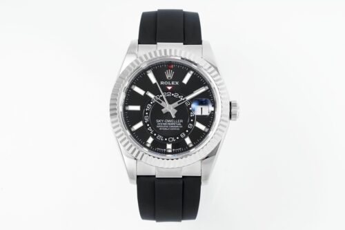 Rolex SKY-DWELLER m336239-0002 ZF Factory V2 18K White Gold Case Replica Watch - Best Quality Replica Watches UK Swiss Watch Brands 1:1 Replica Fake Watch
