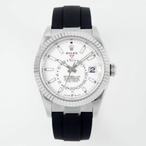 Rolex SKY-DWELLER m336239-0003 ZF Factory V2 Watch mirrorBlue Crystal Replica Watch - Best Quality Replica Watches UK Swiss Watch Brands 1:1 Replica Fake Watch
