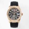 Rolex SKY-DWELLER m326235-0006 ZF Factory V2 Rose gold case Replica Watch - Best Quality Replica Watches UK Swiss Watch Brands 1:1 Replica Fake Watch