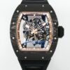 Richard Miller RM055 NTPT ZF Factory Black Strap Replica Watch - Best Quality Replica Watches UK Swiss Watch Brands 1:1 Replica Fake Watch