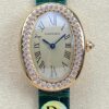 Cartier Bathtub Series WJBA0038 DR Factory Green Strap Replica Watch - Best Quality Replica Watches UK Swiss Watch Brands 1:1 Replica Fake Watch