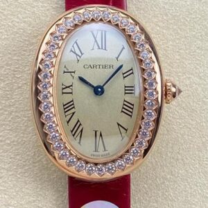 Cartier Bathtub Series WJBA0031 DR Factory Red Strap Replica Watch - Best Quality Replica Watches UK Swiss Watch Brands 1:1 Replica Fake Watch