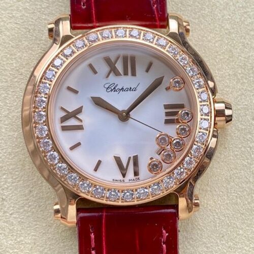 Chopard Happy Diamonds 277473-5009 YF Factory 18k Rose Gold Replica Watch - Best Quality Replica Watches UK Swiss Watch Brands 1:1 Replica Fake Watch