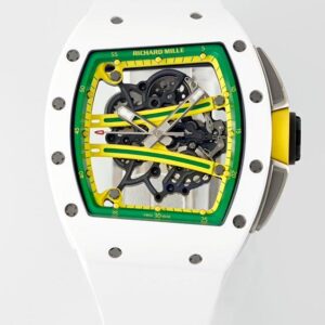 Richard Miller RM61-01 YOHAN BLAKE ZF Factory White Strap Replica Watch - Best Quality Replica Watches UK Swiss Watch Brands 1:1 Replica Fake Watch