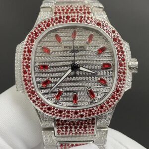 Patek Philippe Nautilus 7118/1452G-001 GR Factory Full Diamond Dial Replica Watch - Best Quality Replica Watches UK Swiss Watch Brands 1:1 Replica Fake Watch
