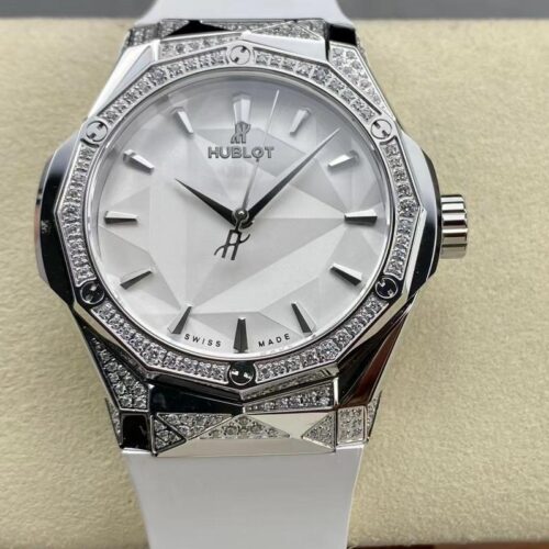 Hublot Classic Fusion 550.NS.2200.RW.1804.ORL20 HB Factory White Strap Replica Watch - Best Quality Replica Watches UK Swiss Watch Brands 1:1 Replica Fake Watch