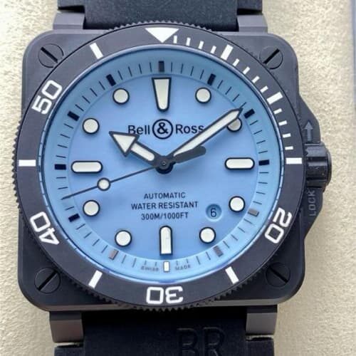 Bell & Ross Instruments BR03A-D-LM-CE-SRB M+ Factory Ceramic Case Replica Watch - Best Quality Replica Watches UK Swiss Watch Brands 1:1 Replica Fake Watch
