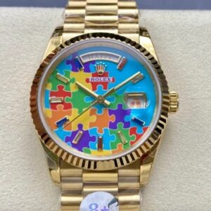 Rolex Day-Date m128238-0106 8+Factory gold case Replica Watch - Best Quality Replica Watches UK Swiss Watch Brands 1:1 Replica Fake Watch