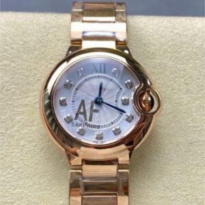 Cartier Blue Balloon WJBB0016 AF Factory Rose Gold Replica Watch - Best Quality Replica Watches UK Swiss Watch Brands 1:1 Replica Fake Watch