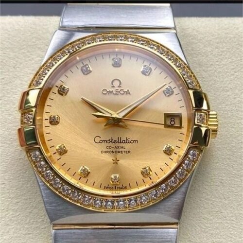 Omega Constellation 123.25.38.21.58.001 M+ Factory Diamond Dial Replica Watch - Best Quality Replica Watches UK Swiss Watch Brands 1:1 Replica Fake Watch