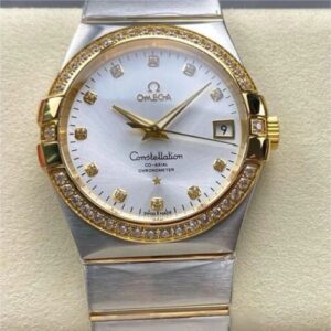 Omega Constellation 123.25.38.21.52.001 M+ Factory Silver-white Dial Replica Watch - Best Quality Replica Watches UK Swiss Watch Brands 1:1 Replica Fake Watch