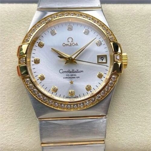 Omega Constellation 123.25.38.21.52.001 M+ Factory Silver-white Dial Replica Watch - Best Quality Replica Watches UK Swiss Watch Brands 1:1 Replica Fake Watch