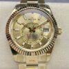 Rolex Sky-Dweller M326938-0003 Noob Factory Gold Strap Replica Watch - Best Quality Replica Watches UK Swiss Watch Brands 1:1 Replica Fake Watch