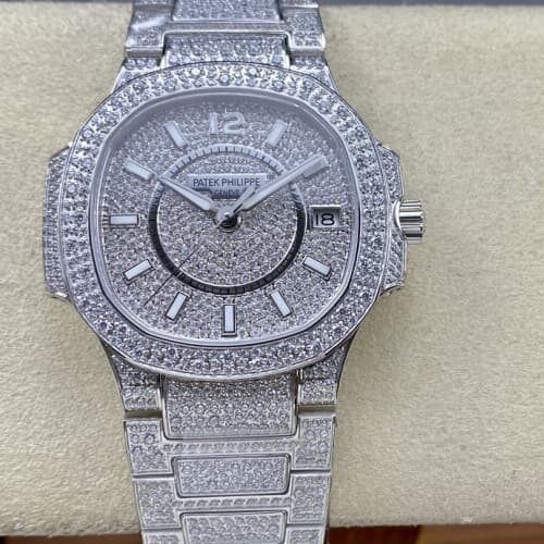 Patek Philippe Nautilus 7021-1G-001 AMG Factory Date display Replica Watch - Best Quality Replica Watches UK Swiss Watch Brands 1:1 Replica Fake Watch